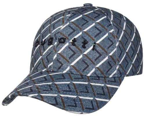 Bugatti Graphic Cotton Cap Basecap Baseballcap Baumwollcap Herren - Metallschnalle, mit Schirm Herbst-Winter Winter