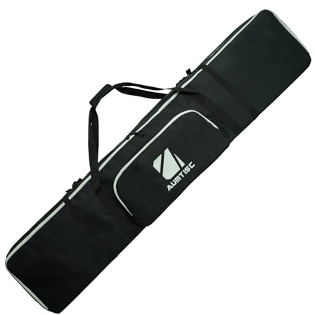 AUMTISC Snowboard Travel Bag, Waterproof Snowboard Carrying Case, 155cm, Blue, for Air Travel and Winter Sports