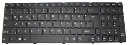 ZHXOZYF Laptop-Tastatur für PEAQ für PNB G2017-I7A2 mit Rahmen, schwarz, USA, US/Frankreich, FR/Deutsch, GR(German GR)