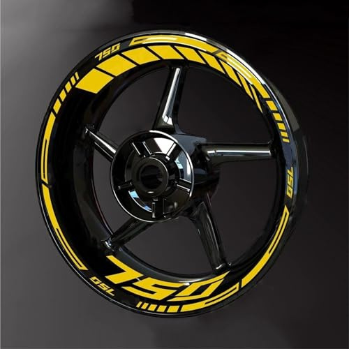 Felgen Aufkleber Reflektierende Felgenaufkleber Für Kawasaki Für Z750 Für Z 750 – Wasserdichtes Felgenaufkleber-Set Motorrad Dekor Felgenaufkleber(Farbe 16)