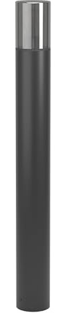EGLO Außenlampe Cropani, Außenleuchte Garten, Outdoor Stehlampe | Wegeleuchte aus Aluminium in Schwarz, IP54 Lampe außen, E27 Fassung, 80 cm
