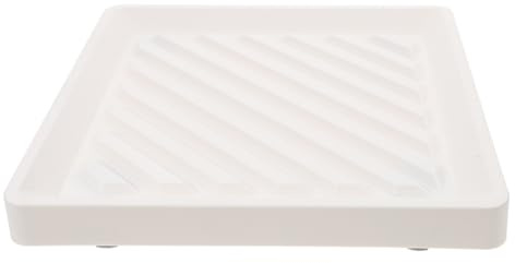 GALPADA Plateau à roulettes Carré Blanc pour Pot de Fleurs, Support Mobile Épaissi avec Chariot à Plantes, Dessous de Pot D’intérieur et Jardin, Dessous de Verre pour Plante, Jardinière