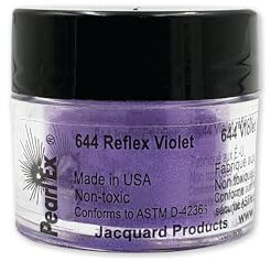 Jacquard Pearl Ex Pigmentpulver, 3 g, Reflex Violet – Loses Glimmerpulver für Epoxidharz, Wasserfarben, Kalligraphie-Tinte und Ton – Epoxid-Pigmentpulver – Epoxidharzfarbe