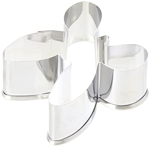 Birkmann Cookie Cutter Farfalla 5 cm, Metallo, Grigio, 5 x 3 x 2 cm