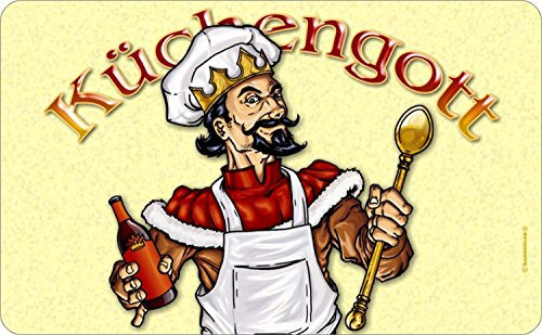 Rahmenlos® Frühstücksbrettchen - Küchengott- küchen- und lebensmittelgerechtes Resopal 23,5 x 14,5 cm