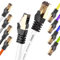 Duronic White 10m CAT6a FTP Professional Gold Headed Shielded Network Cable - High Speed 500MHz Premium Quality Cat6a / Patch/Ethernet/Modem/Router/LAN