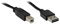 USB 2.0 Anschlusskabel A-B Stecker schwarz 1m