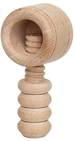 Dekohelden24 Casse-noix en bois de qualité supérieure, travail artisanal de qualité, Bois, Schraubgewinde, 1