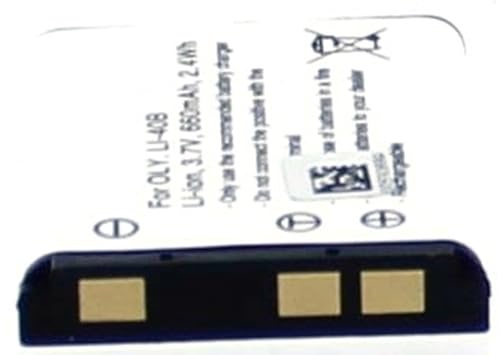 AGI 3487-Ionen 660 mAh 3,7 V Akku wiederaufladbar – Akkus (-Ionen (LiIon), 660 mAh, DIGITAL KAMERA, 3,7 V, schwarz, weiß, Olympus D630)