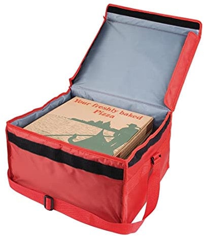 Vogue Hot Food Pizza Liefertasche, Rot, Material: Nylon isoliert, Größe: 420(H) x 350(B) x 250(T)mm, für Takeaway-Restaurant Lieferung nach Hause oder zu Hause verwenden, Einsatz separat erhältlich, S483