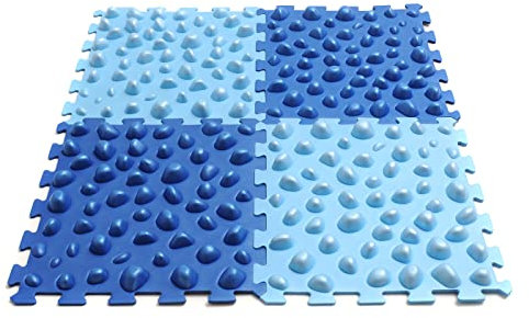 Yogistar Massageboard Fuß Set 4 Stück - Blau