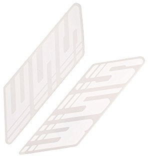 Set Klebefolie f. Kraftstoffbehälter - weiß - links und rechts - S53
