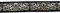 10m Drachen-Borte Webband 35mm breit Farbe: Schwarz-Silber von 1A-Kurzwaren 35025-2015-swsi