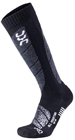 UYN Herren All Mountain Herren Socke, schwarz (Black/White), 44 EU