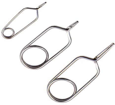 SHADDOCK 3pcs Fly Tying Tool Set Hackle Pliers 5cm/6cm/8cm Stainless Steel Fly Tying Materials Tool Fly Fishing Tying Flies Lure Making Accessories Fishing Bait Making Tool Kit