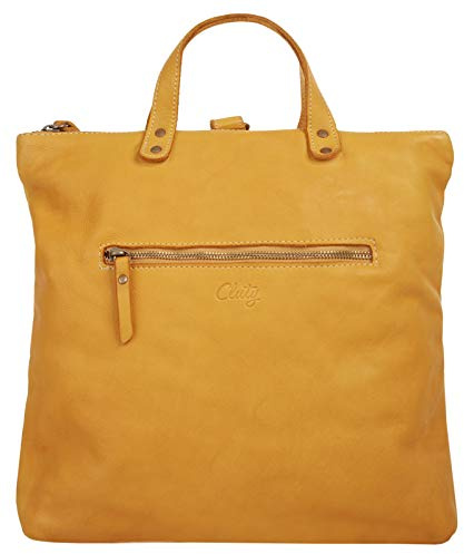Cluty Umhängetasche Echt Leder Damen Made in Italy | Multifunktionale Designertasche | 3in1 Shopper & Rucksack
