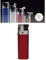 Feuerzeug Modell Sidekick Metallic Color als Normal- oder Pfeifenfeuerzeug 3-Fach verstellbar 0, 45, und 90 Grad (Tiefrot - 1 Feuerzeug)