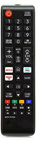 Replacement Remote Control Compatible with Samsung UE75RU7100 75 Smart 4K Ultra HD TV