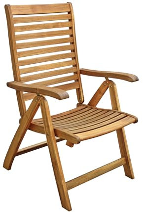 Dehner Klappsessel Macao, ca. 106 x 62.5 x 67 cm, aus FSC® - zertifiziertem Akazienholz, natur