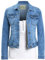 SS7 Womens Premium Stretch Denim Jacket (8, Blue Denim)