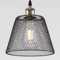 HARPER LIVING Penadant Ceiling Light Shade, Easy Fit Lampshades Black Metal Mesh, Lamp Shades, Reducing Ring Included, Vintage Ceiling Basket Cage for Bedroom Ceiling Lights Pendant (Black)