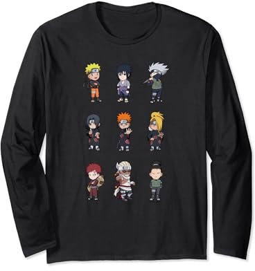 Naruto Shippuden Déformé 9 vers le haut Manche Longue