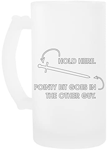 Lesen Anleitung Vorsichtig Glas Bier Becher Beer Mug