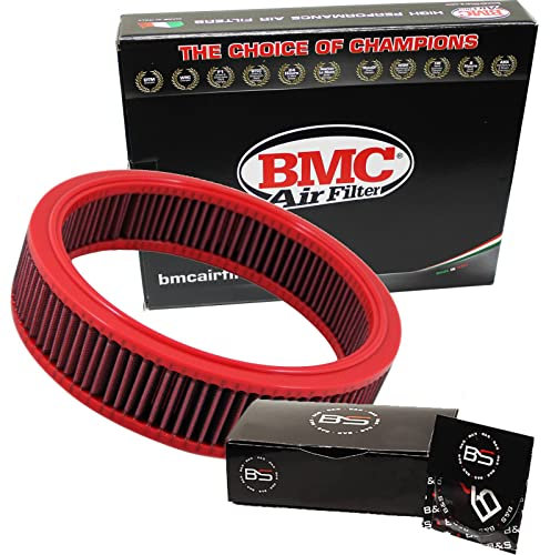 B&S Kit Filtro Aria Sportivo Aspirazione Rigenerabile Lavabile FB222/06 con Profumatore Interni
