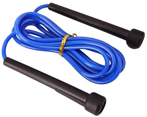 2.8m PVC Skipping Rope With Plastic Handles [Blue]