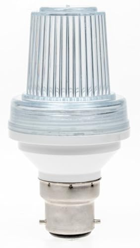 Pro-Lite Strobe/LED/BC/White 3w LED Strobe Light Bulb, Non dimmable, 6400K, B22