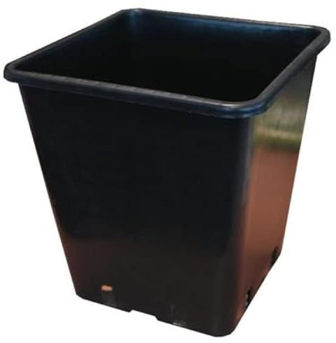 nito GROW EQUIPMENT Pot de fleurs carré noir 11 litres (E1 carré 11 l)