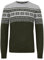 Blend BHTjerik Herren Strickpullover Grobstrick Pullover mit Rundhalsausschnitt Norweger Muster, Größe:L, Farbe:Deep Depths (190413)