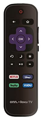 OEM Replacement Remote Control Compatible with All ONN. Roku TV Smart 4K Ultra HDTV 【Only Works with Onn. Roku TV, Not for Roku Stick and Roku Box】 (Netflix/Disney Plus/Hulu/Vudu)