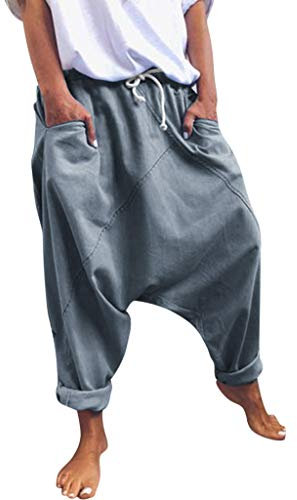 Fashion Pockets The Women's Cotton-Blend Solid Casual Pants Vintage Pants Casual Cargo Pants for Women Grey