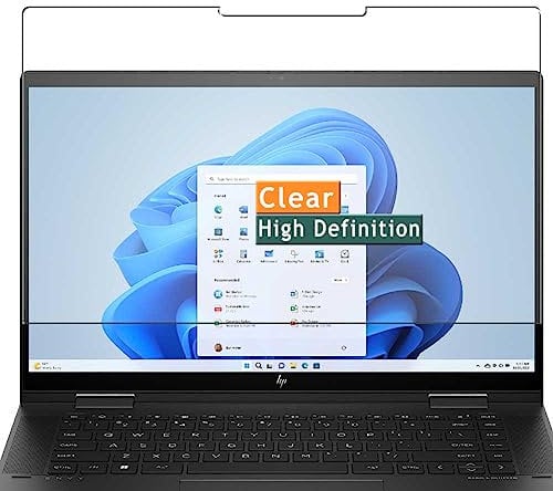Vaxson 3 Stück Schutzfolie für HP ENVY x360 15-fh 15-fh0000 15.6 Laptop Display Displayschutzfolie aus Polyethylenterephthalat mit 4H-Härte und 99% Transparenz