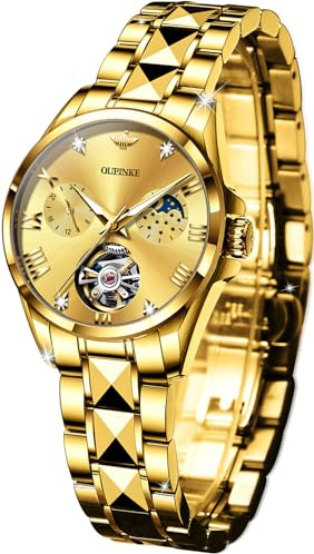 OUPINKE Automatic Watch for Women Self-Winding Luxury Original Ladies Watch