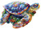 Holzpuzzle Erwachsene, 240 Teile Schildkröte Holz Puzzle Erwachsene, 34x22.9cm Wooden Puzzle, Unregelmäßige Einzigartige Puzzle, Holzpuzzle Tierform, Holz Puzzle Mit Geschenkbox Aus Holz