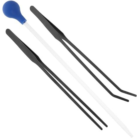 Happyyami 1satz Reinigungswerkzeuge Für Aquarien Mit Edelstahl-zangen Und Korallenfütterungsgerät Für Pflege Von Fischbecken Und Wasserpflanzen