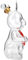 Bottiglia di vino coniglietto decanter for vino in cristallo dispenser for botte di whisky decorazione coniglio pasquale decanter for vino con tappo bottiglia di vino gigante bottiglia di aceto bicchi