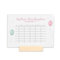 Stundenplan mit individuellem Motiv & Namen, abwischbar, Geschenk zur Einschulung - optionaler Holzaufsteller, DIN A4 mit Stift (Rosa Ballon weiß)