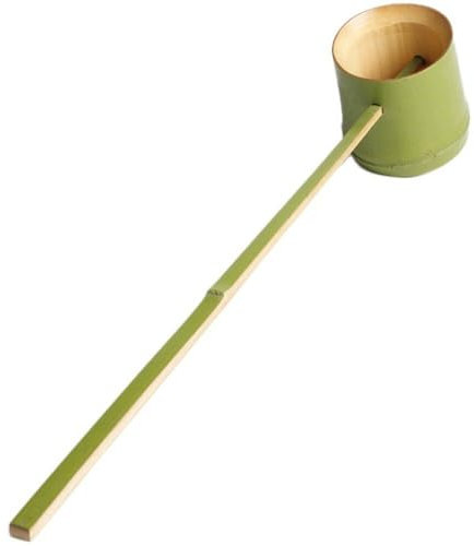 Louche À en Bambou À Long Manche, Louche À De Style Japonais, Cuillère De Bain, Cuillère De Cérémonie De Thé, Salle De Bain, Louche De Sauna, Seau À