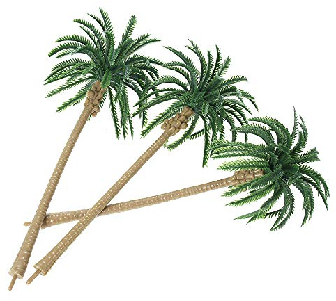 Palmendekorationen, Mini-Bäume zum Basteln, künstliche Kunststoffbäume, Palme, Modellbäume, Miniatur-Bäume, DIY-Handwerk, Miniatur-Palmen für DIY-Landschaft, Kuchendekoration