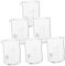Hohopeti Glas Messbecher Ausguss 6 Stücke Set Experiment Werkzeuge Hitze Beständig