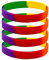 Elastic Wrist Bands for Daily Wear, 4PCS Colorful Universal Wristbands for Men and Women, Personalized Sports Rubber Bracelets for School Events, Fitness, and Party Use – Adult Rainbow Colors