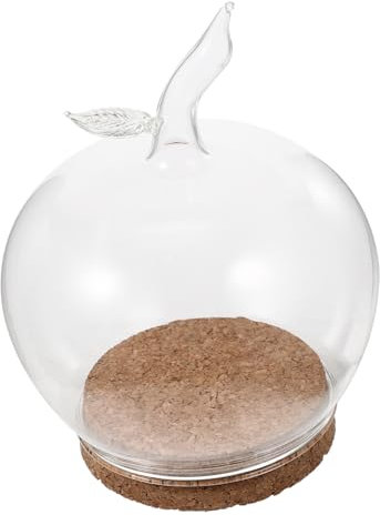 Vaguelly Transparent Glasglocke Mit Holzsockel Für Ewige Blumen Dekorative Glasabdeckung Für Crafting Und Heimdekoration