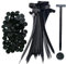 100 Stück Nylon Kabelbinder Schnalle, Nylon Universal Cable Tie Buckle, Mehrzweck Kunststoff kabelbinder für Karosserie, Werkzeug für tägliche Reparaturen, Schnellfixierung