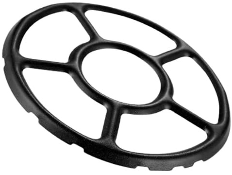 BESTYASH Edelstahl Gasherdgestell Topfträger Für Gaskochfelder Schwarz | Edelstahl, Schwarz, 10 mm Schlitzbreite, Kleine Töpfe, Milchtöpfe, Kaffeekannen