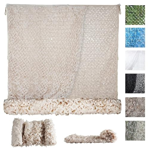 MIKKUPPA Tarnnetz Camouflage Netz – 150D Oxford-Gewebe – für Jagd, Garten, Camping, Sonnenschutz, Sichtschutz & Deko