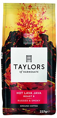 Taylors of Harrogate Hot Lava Java Extreme Roast Ground Coffee 227 g (Pack of 3)