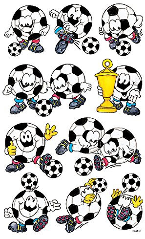 AVERY Zweckform 53392 Kinder Sticker Fußbälle 30 Aufkleber